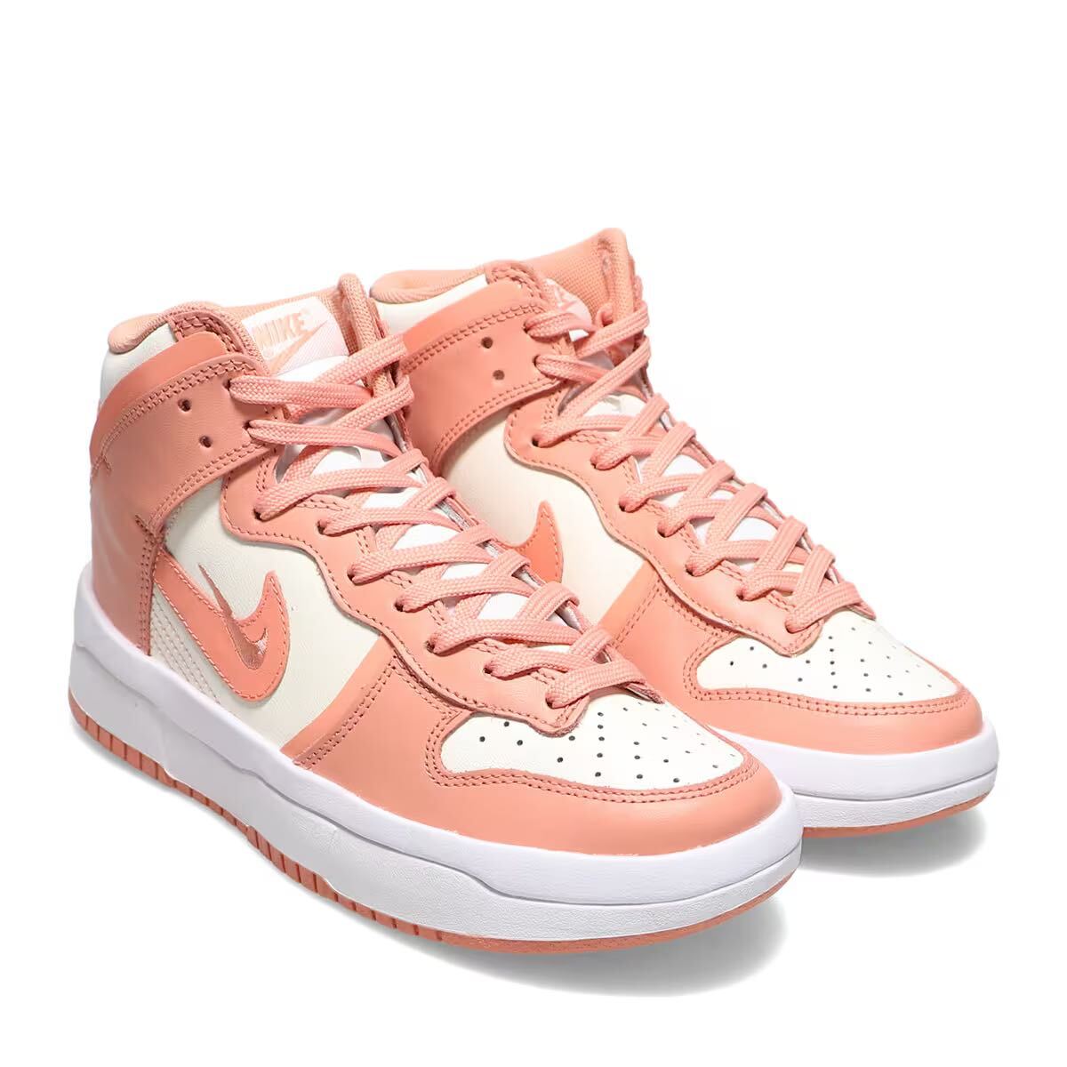 NIKE ホワイト WMNS DUNK HIGH UP DH3718-107 白ピンク 27.5cmの画像1