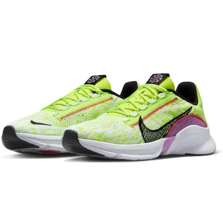 NIKEナイキWMNS スーパーレップ3 フライニット DH3393-700 イエロー 23.5cmの画像1