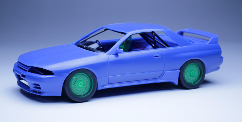 ハセガワ １／２４ カルソニックスカイラインGT-R １９９０年 JTC開幕戦仕様改修パーツ_見本