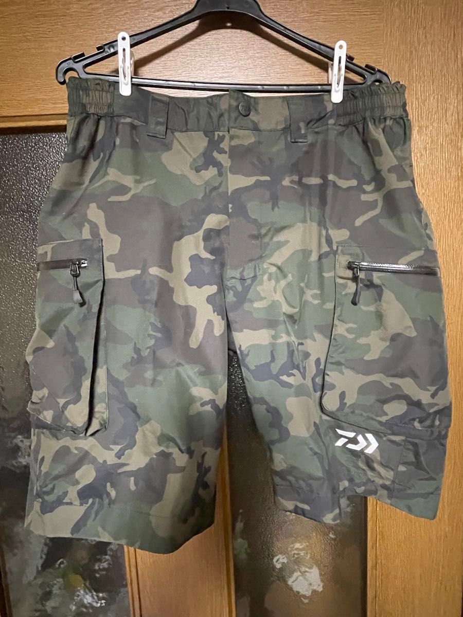 Daiwa レインマックス ショートパンツ 防水 釣り 迷彩柄 Lサイズ ダイワレインマックスショートパンツ ショートパンツ 迷彩柄