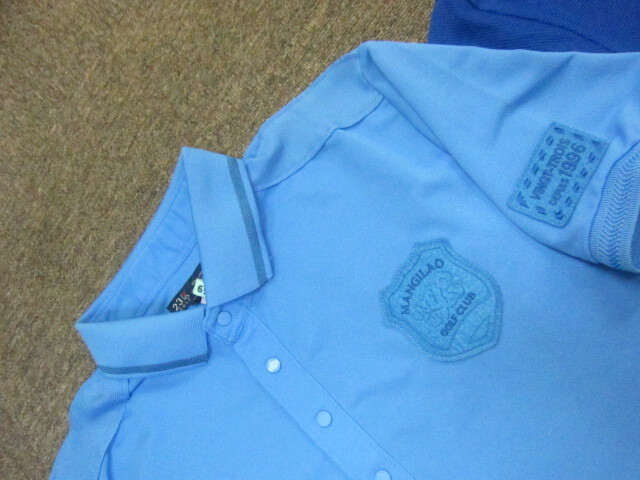 23区GOLF　２３区ゴルフ　ポロシャツ　メンズLL XL 3枚セット 半袖シャツ ゴルフウエア ゴルフシャツ スポーツシャツ 青緑 半袖ウエア05040_画像2