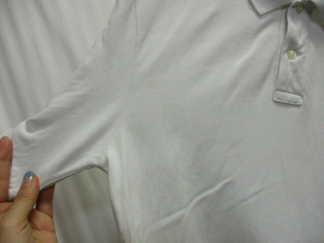 ラルフローレン　ビッグポニー　ポロシャツ　ボーイズXL メンズSM相当　白シャツ　半袖シャツ　ビッグロゴシャツ　半袖カットソー　05143_画像4
