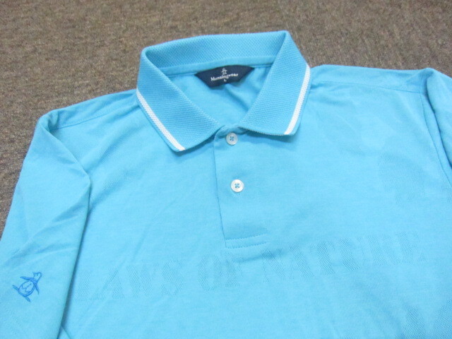 マンシングウエア　ポロシャツ　3枚セット　メンズL　ゴルフウエア 青白 ゴルフシャツ 速乾スポーツシャツ 半袖シャツ 半袖ウエア　05180_画像4