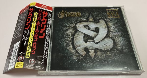 帯付 CD サクソン SAXON ソリッド・ボール・オブ・ロック SOLID BALL OF ROCK 国内盤 廃盤 レア NWOBHM New Wave Of British Heavy Metal_画像1