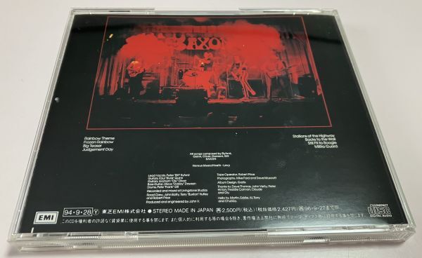 BURRN! 帯付 旧規格 CD サクソン SAXON NWOBHM New Wave Of British Heavy Metal 国内盤 廃盤 レア_画像3