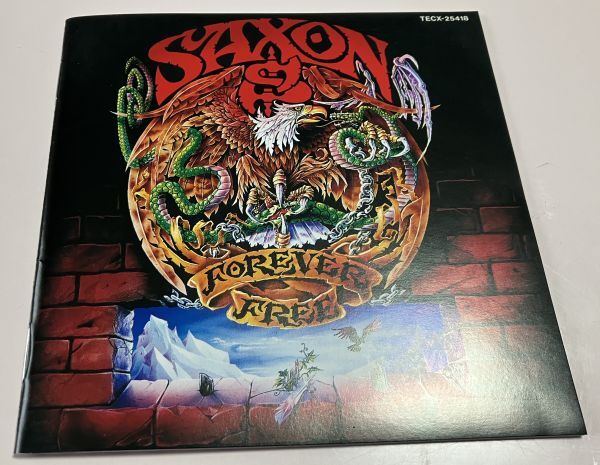 帯付 CD サクソン SAXON 伝説からの生還 FOREVER FREE 国内盤 廃盤 レア NWOBHM New Wave Of British Heavy Metal_画像7
