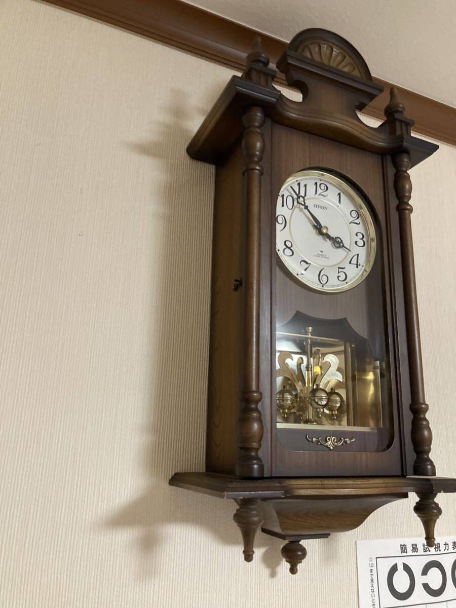 レア 美品 動作品 シチズン CITIZEN 掛け時計 壁掛け時計 柱時計 レア 美品 動作品 シチズン CITIZEN 掛け時計 壁掛け時計 柱時計