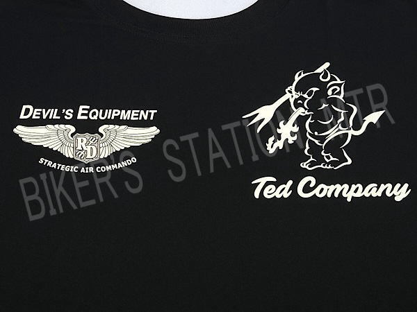 スピード出荷 TEDMAN テッドマン Tシャツ ドライTシャツ TDRY-1600 バイクTシャツ シルキードライTシャツ エフ商会 ブラック XLサイズ_画像4