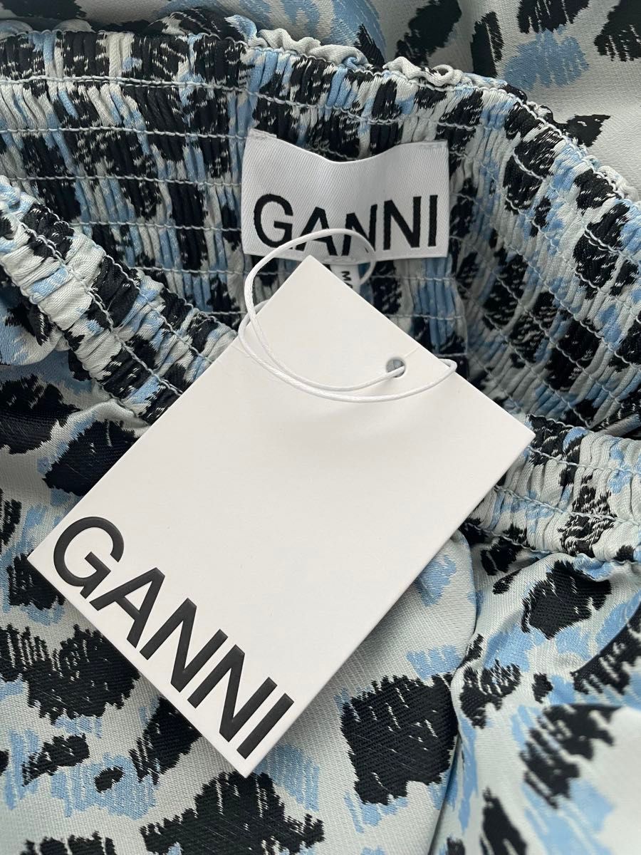 【新品】GANNI ガニー　レオパード　ロングワンピース