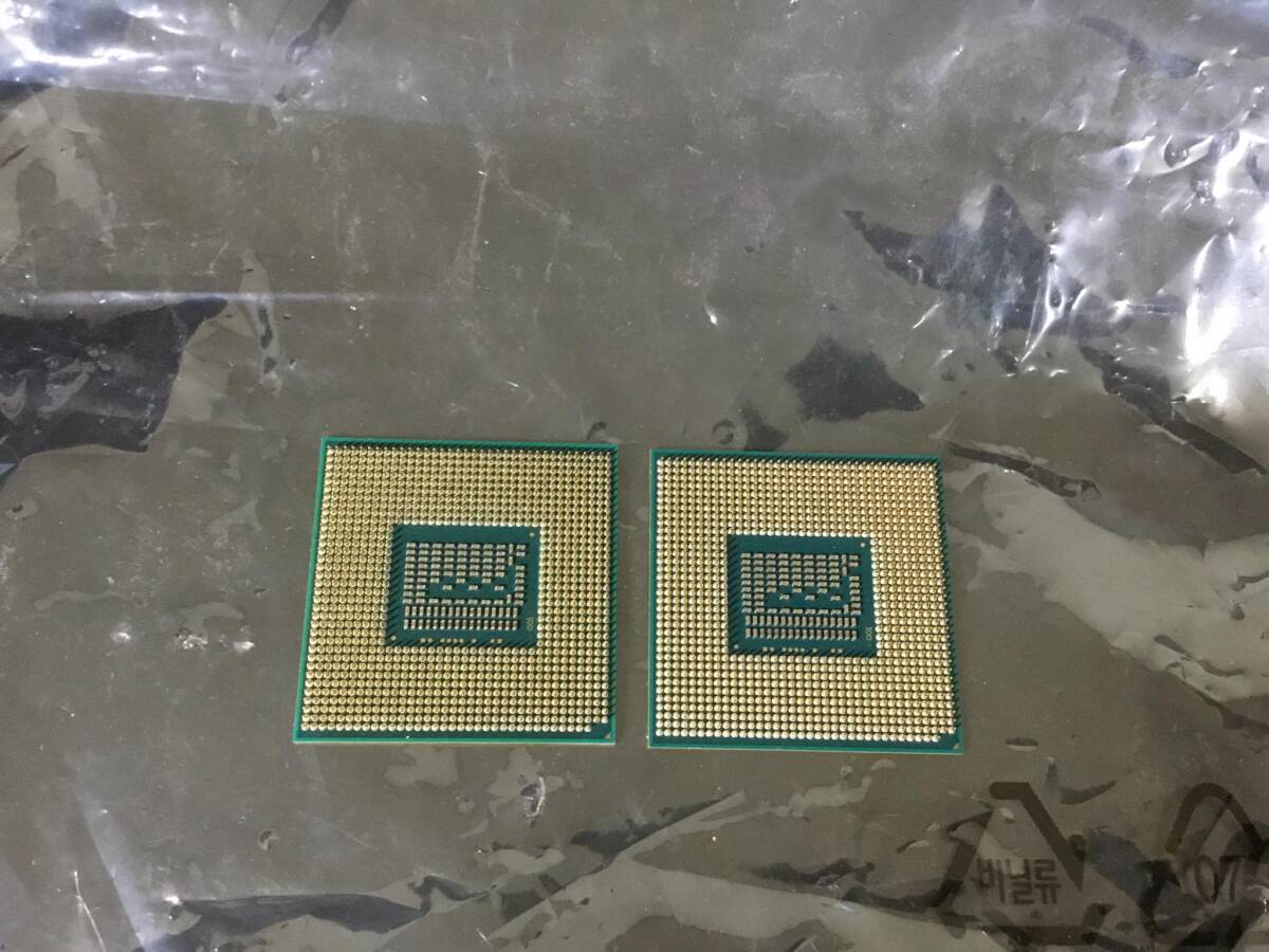 CPU 2個 Intel Core i7-3630QM 2.40GHz SR0UX ソケット FCPGA988 動作品 _画像3