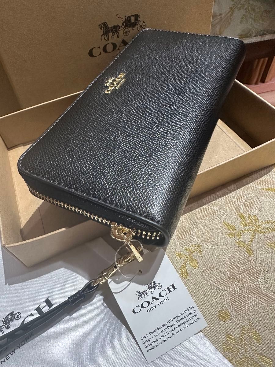 長財布 ラウンドファスナー COACH