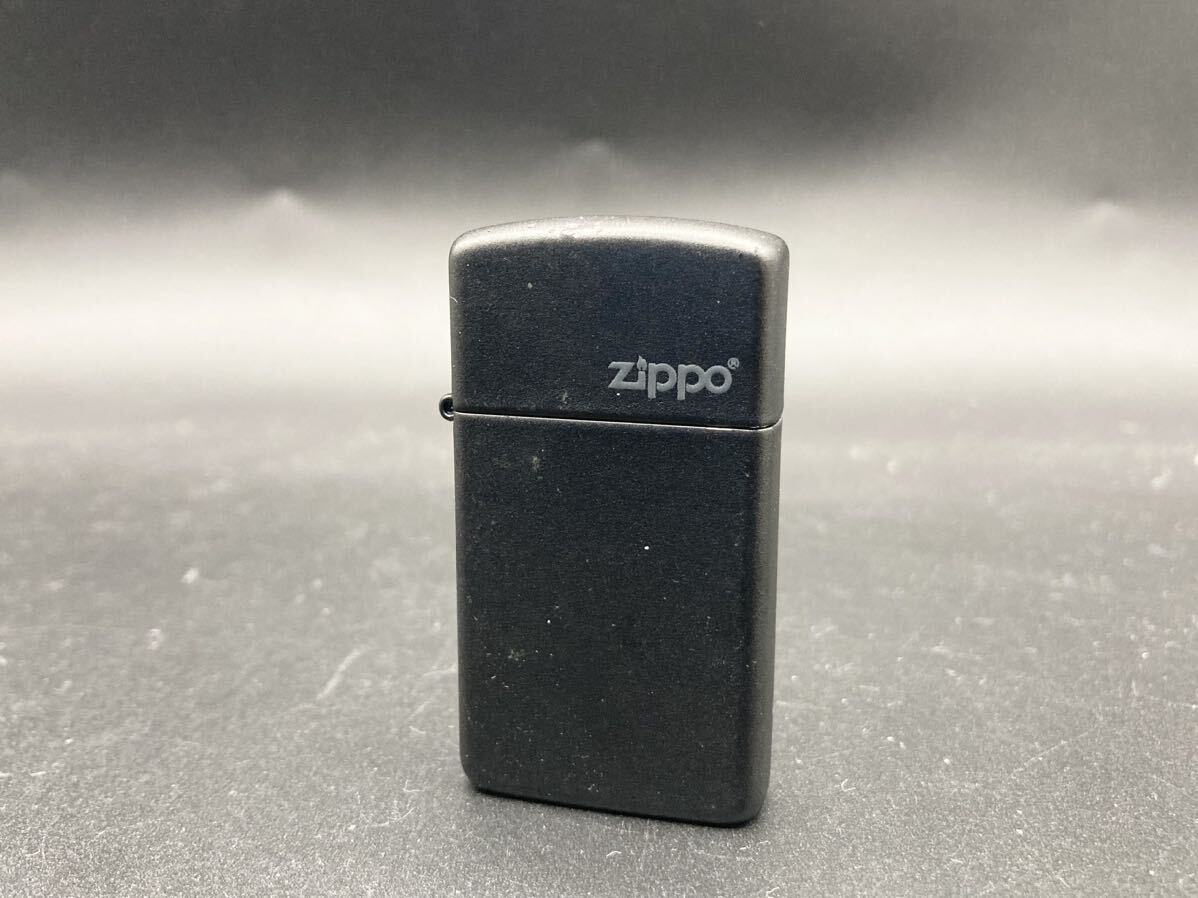 ジッポ Zippo ZIPPO zippo オイルライター ライター 無地 ブラック　黒　スリム　喫煙具 2005 喫煙_画像1