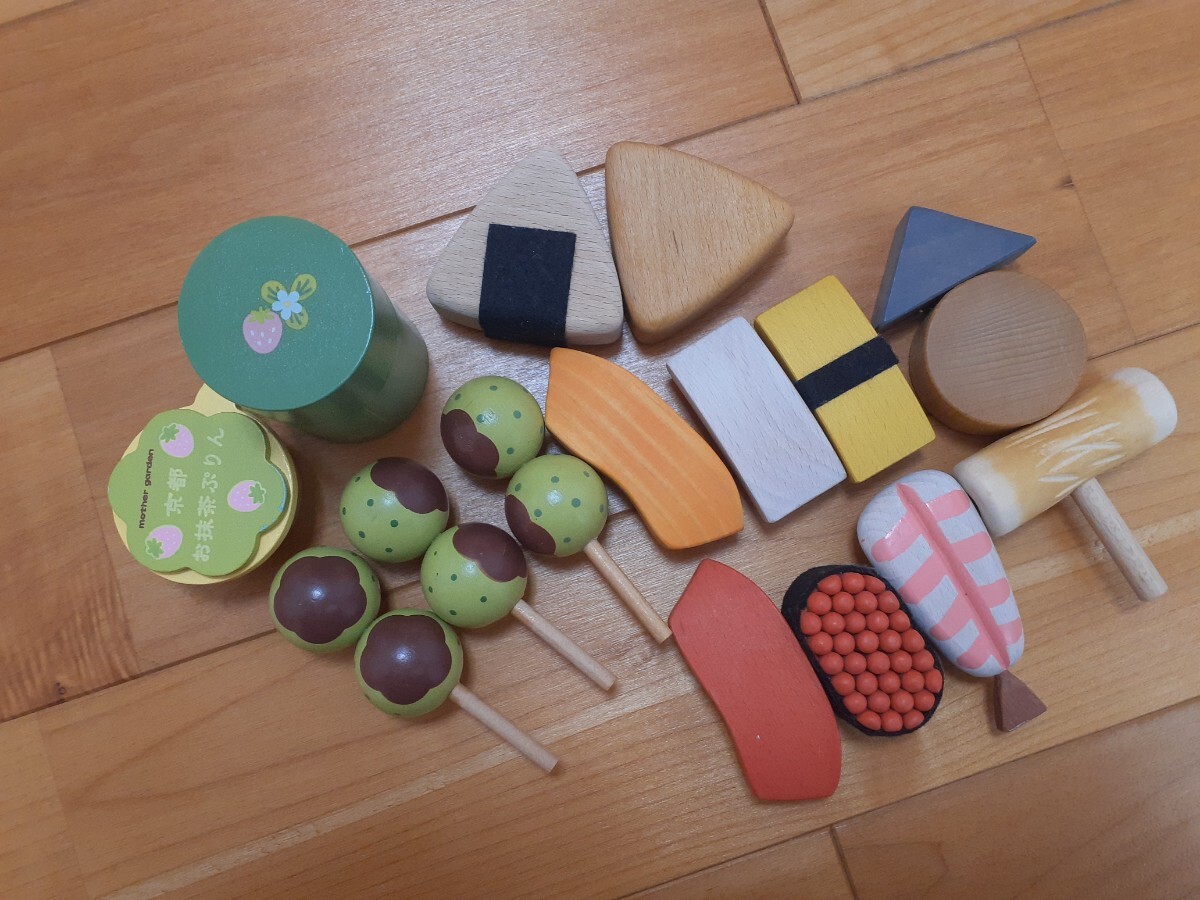 マザーガーデン ツルファニ ご当地シリーズ 京都 だんご お茶 お抹茶ぷりん 寿司 おにぎり おでん 木製 ままごと おもちゃ - ままごとセット マザーガーデン ツルファニ ご当地シリーズ 京都 だんご お茶 お抹茶ぷりん 寿司 おにぎり おでん 木製 ままごと おもちゃ - ままごとセット