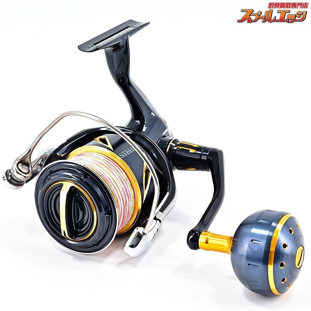 ★☆【シマノ】 20ステラ SW6000HG 夢屋アルミラウンド型パワーハンドルノブL装着 SHIMANO STELLA★☆m33647_画像2