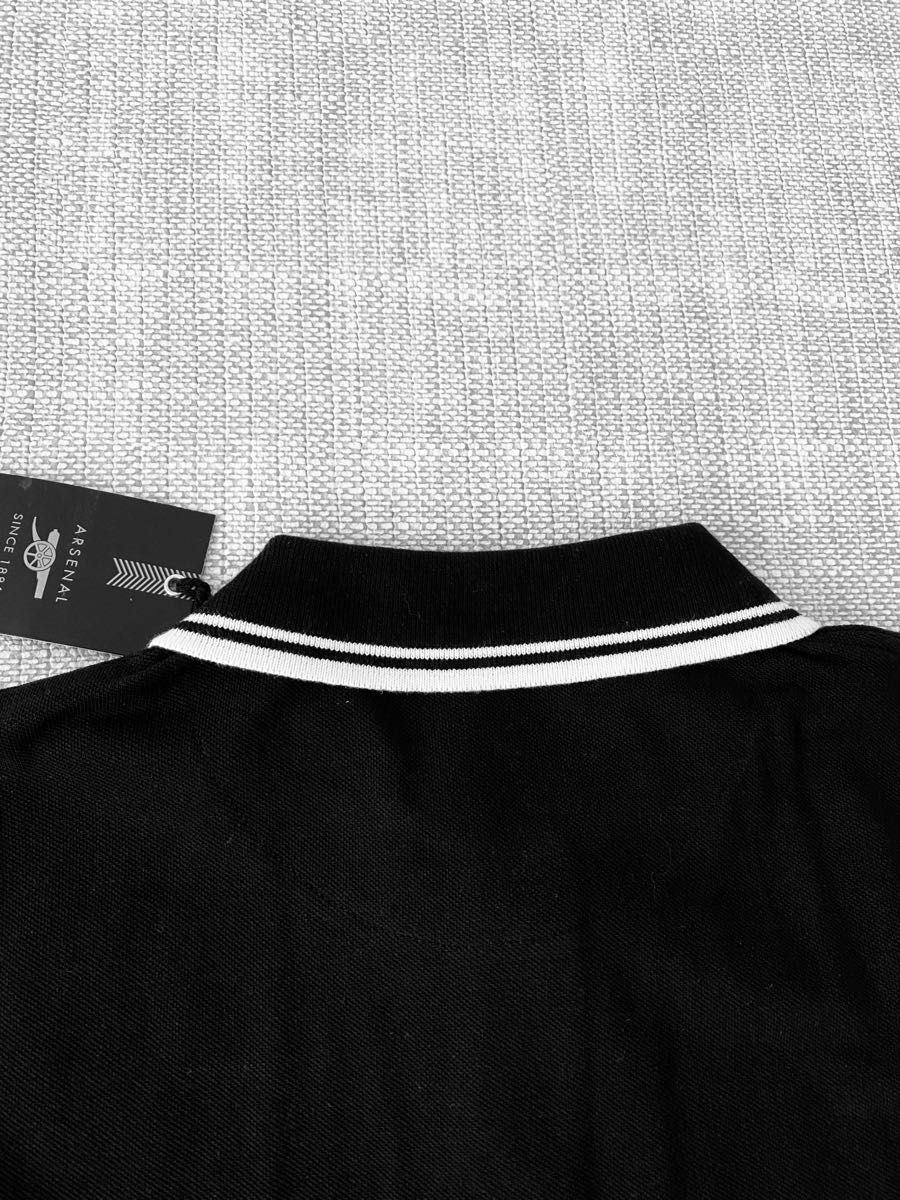 アーセナル　ポロシャツMサイズ（黒）タグ付き　arsenal
