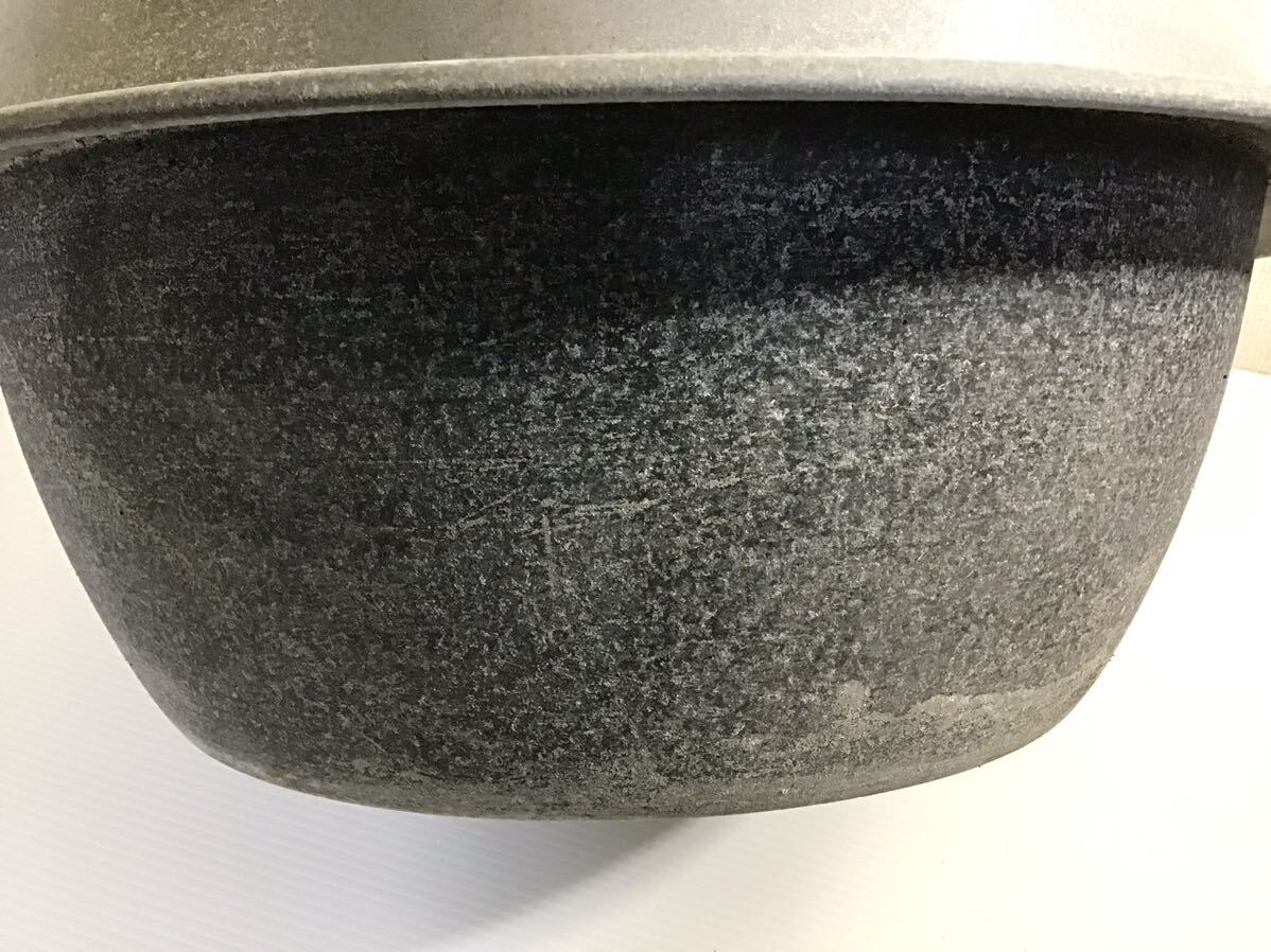 大型 昭和レトロ 羽釜 木蓋付 内径39cm 深さ30cm はがま 炊飯鍋 大型 昭和レトロ 羽釜 木蓋付 内径39cm 深さ30cm はがま 炊飯鍋
