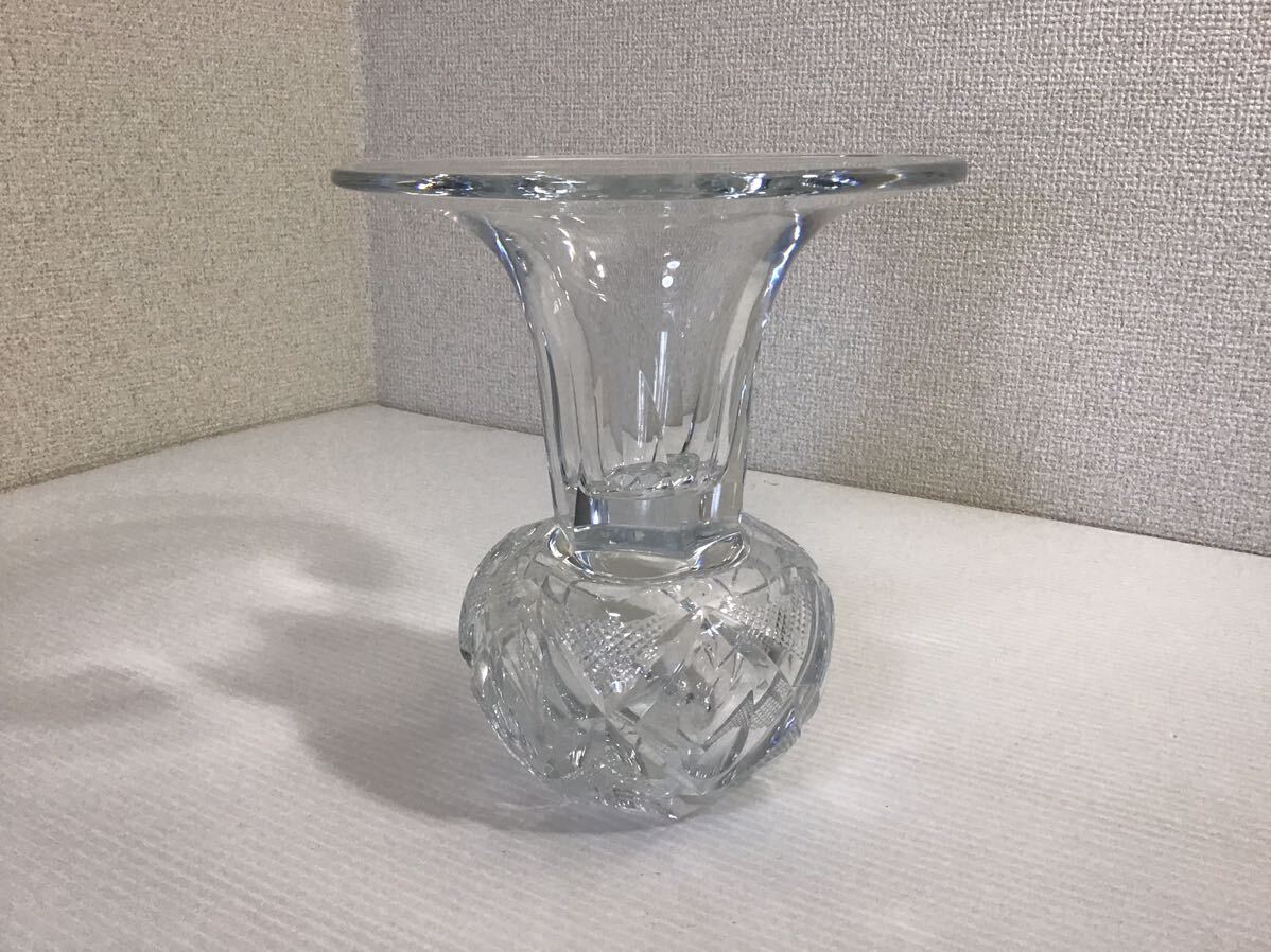 Noritake ノリタケ 花器 ガラス 小林貢 クリスタルカット 高約 Noritake ノリタケ 花器 ガラス 小林貢 クリスタルカット 高約