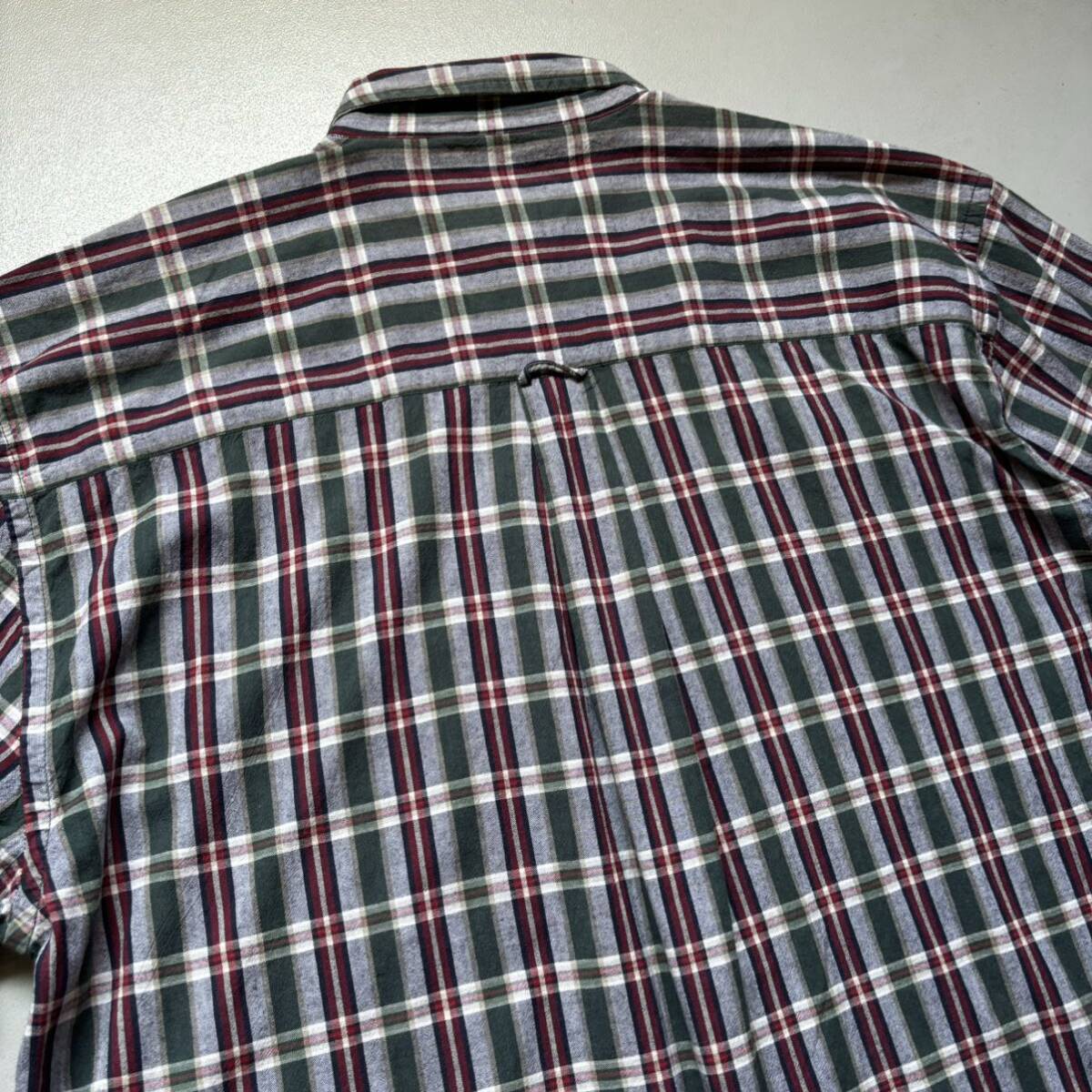 90s〜 Eddie Bauer S/S check shirt “size L” 90年代 エディバウアー 半袖シャツ チェックシャツ ボタンダウンシャツ