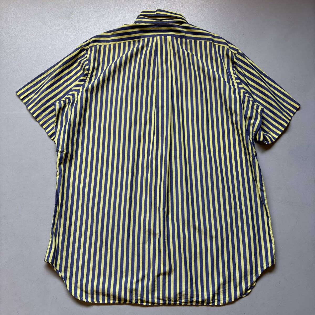 MAUS&HOFFMAN S/S shirt “size L” “made in USA” アメリカ製 半袖シャツ ストライプシャツ ボタンダウン_画像8