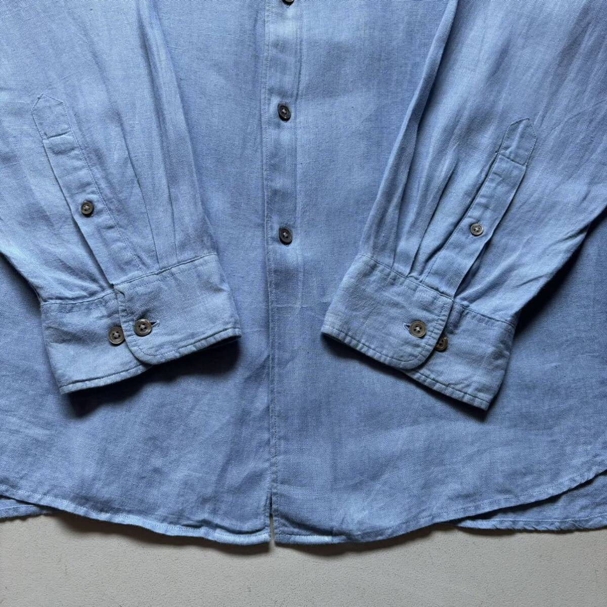 Banana Republic Irish linen L/S shirt “size XL” バナナリパブリック アイリッシュリネンシャツ 長袖シャツ