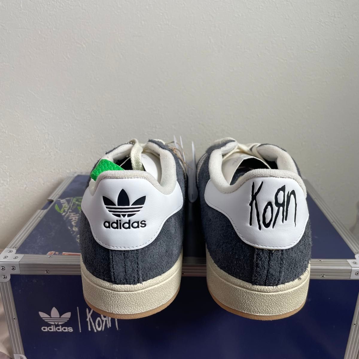 Korn × adidas Originals Campus 2 "Black/White/Gum"28cm