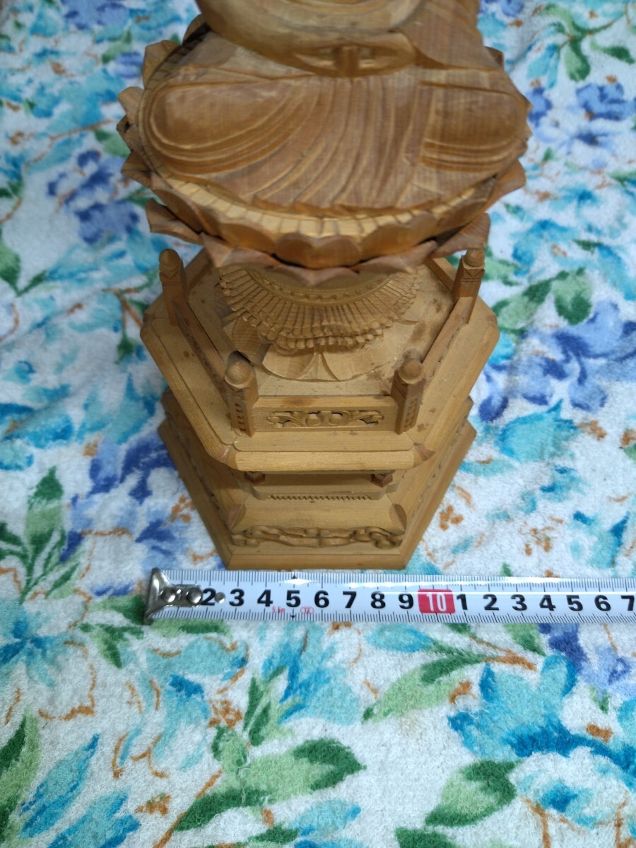 木彫仏像 木彫り 仏教工芸品 _画像5