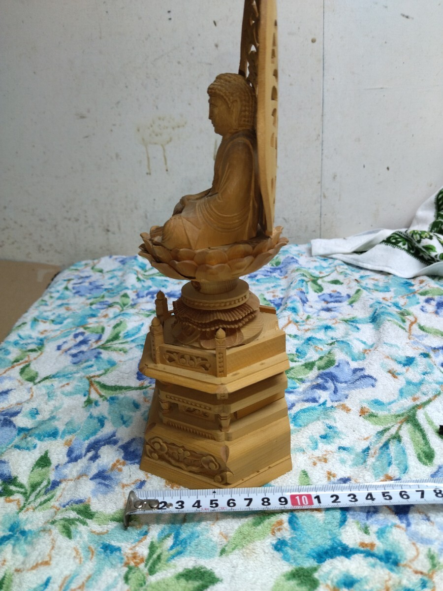 木彫仏像 木彫り 仏教工芸品 _画像2