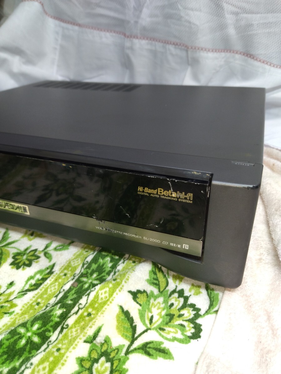 SONY ソニー Betamax ベータマックス SL-200D ベータビデオデッキ 通電確認済み ジャンク A_画像3