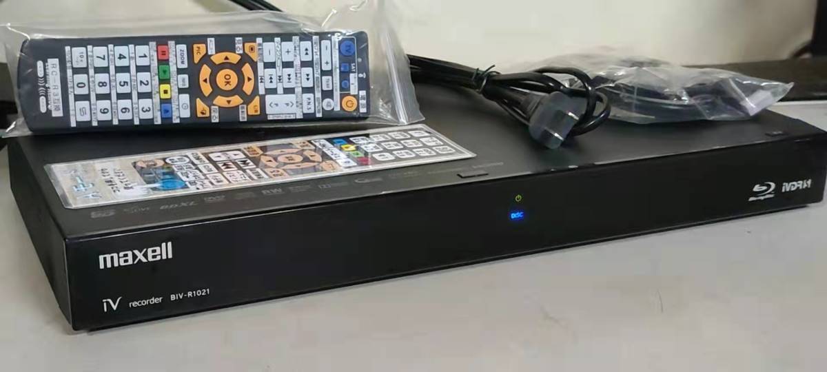 *mak cell Maxell [BIV-R521]3D correspondence HDD 500GB 2 tuner, Blue-ray disk recorder iVDR slot installing remote control HDMI attaching operation goods *