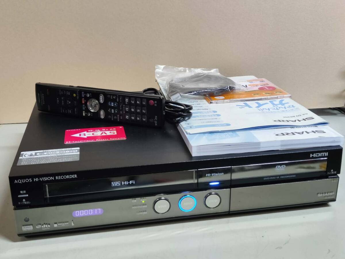 SHARP 「DV-ACV52」 HDD250GB VHS一体型ビデオデッキ、DVD SHARP 「DV-ACV52」 HDD250GB VHS一体型ビデオデッキ、DVD
