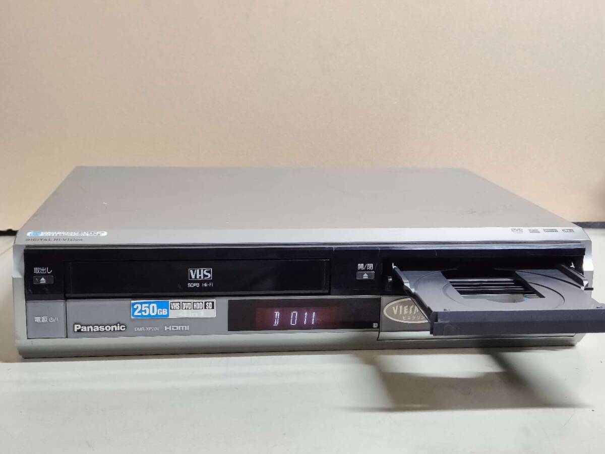 ★Panasonic 「DMR-XP20V」★ HDD250GB VHS一体型ビデオデッキ、DVDレコーダー、★ リモコンHDMI 付キ ★ 動作確認品 2006年製 2688