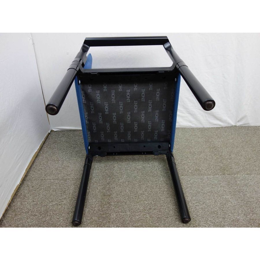  не использовался * склад хранение товар THONET arm стул * темно-синий из дерева рамка-оправа офис стул ширина 638 глубина 510 высота 815mm локти имеется стул to- сеть 