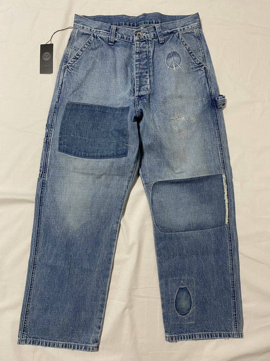 PORTER CLASSIC Porter Classic CANNERY ROW DENIM PAINTER PANTS size 1 painter's pants Denim pants 