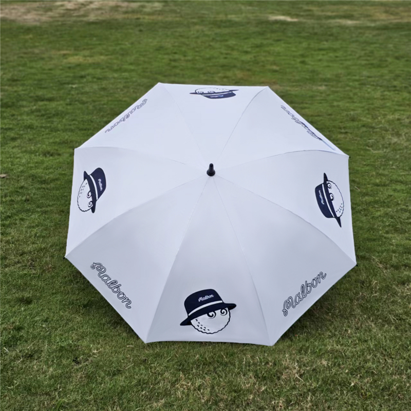 ゴルフ傘 ホワイト Malbon 長傘 自動オープン 晴雨両用 日焼け防止 紫外線遮断99％ 新品送料無料_画像2