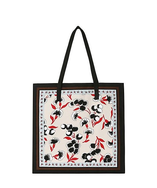 マルニ　バンダナトート　新品　ベージュフラワー　MARNI MARKET マルニマーケット　限定色　正規品　本物　ベージュ　花柄