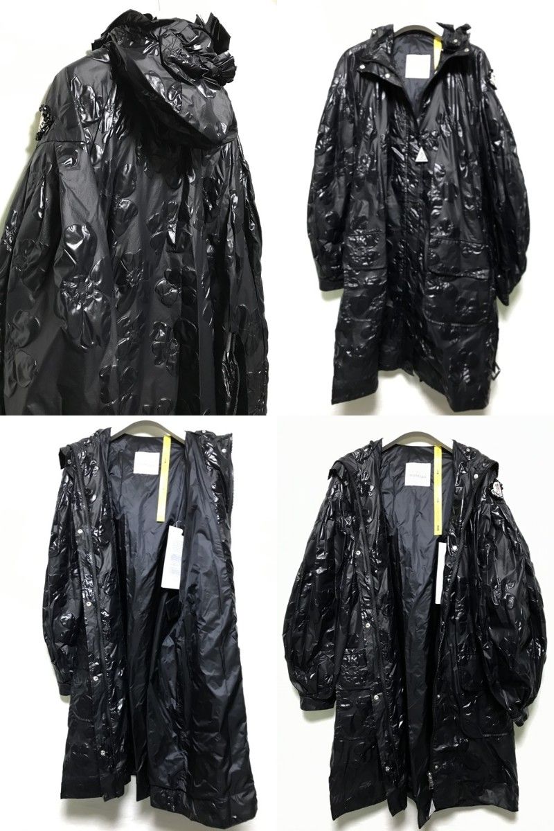 MONCLER SIMONE ROCHA フラワーエンボス　ナイロンコート　RAFAELIS 00 定価229900 モンクレール