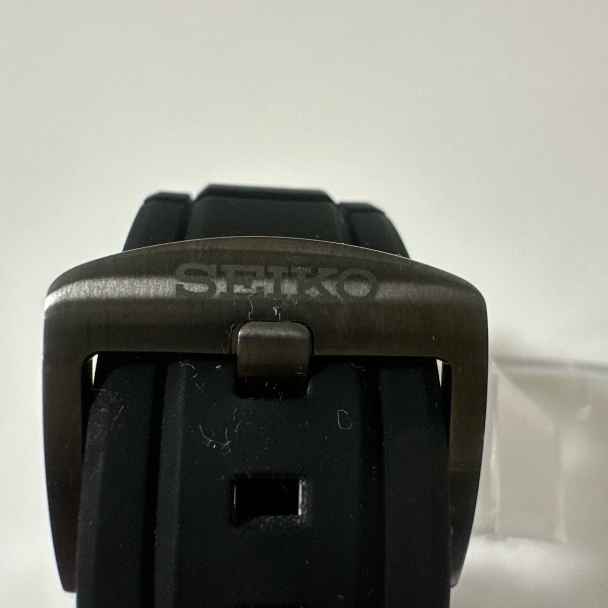 【TOA-5494】 1円～ 稼動品 SEIKO セイコー クロノグラフ 8T63 SSB349P1 ラバーベルト アナログ クロノグラフ メンズ 時計 保管品の画像7