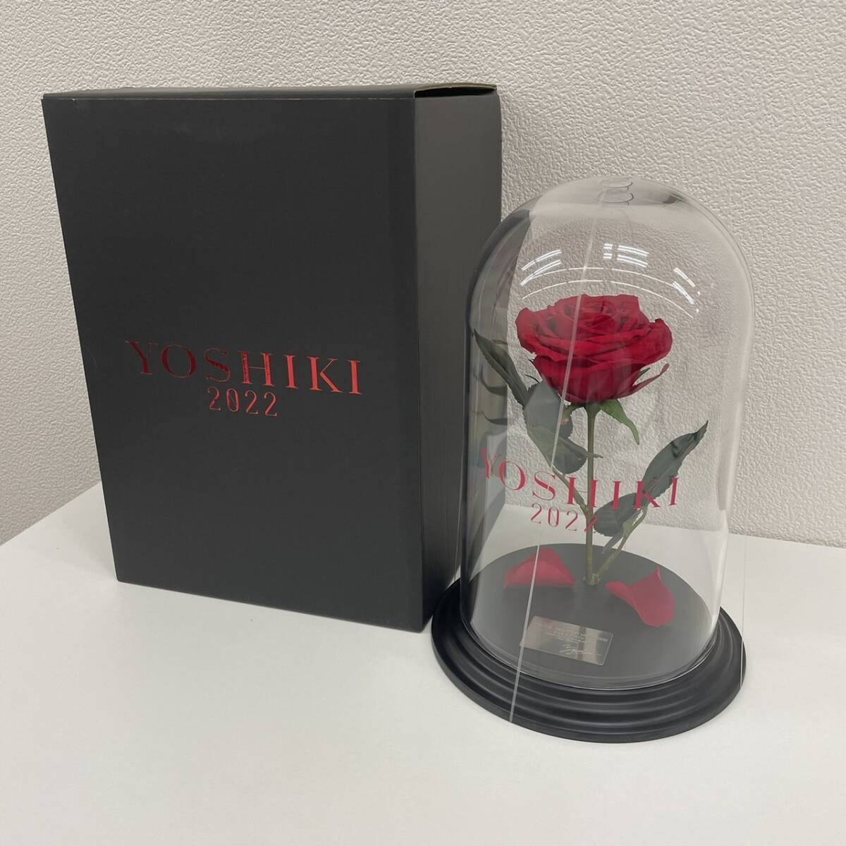 [HPF-4132] 1 jpy ~ Blizzard flower YOSHIKI 2022 EVENING / BREAKFAST with YOSHIKI 2022 in TOKYO red rose rose present condition storage goods 