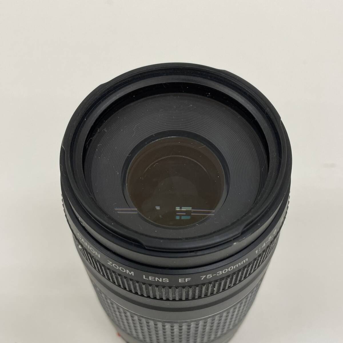 【HPF-4105a】 1円～ Canon ボディー レンズ おまとめ EOS Kiss Digital X デジタル一眼レフカメラ/EF 75-300mm F4-5.6 III 動作未確認の画像6