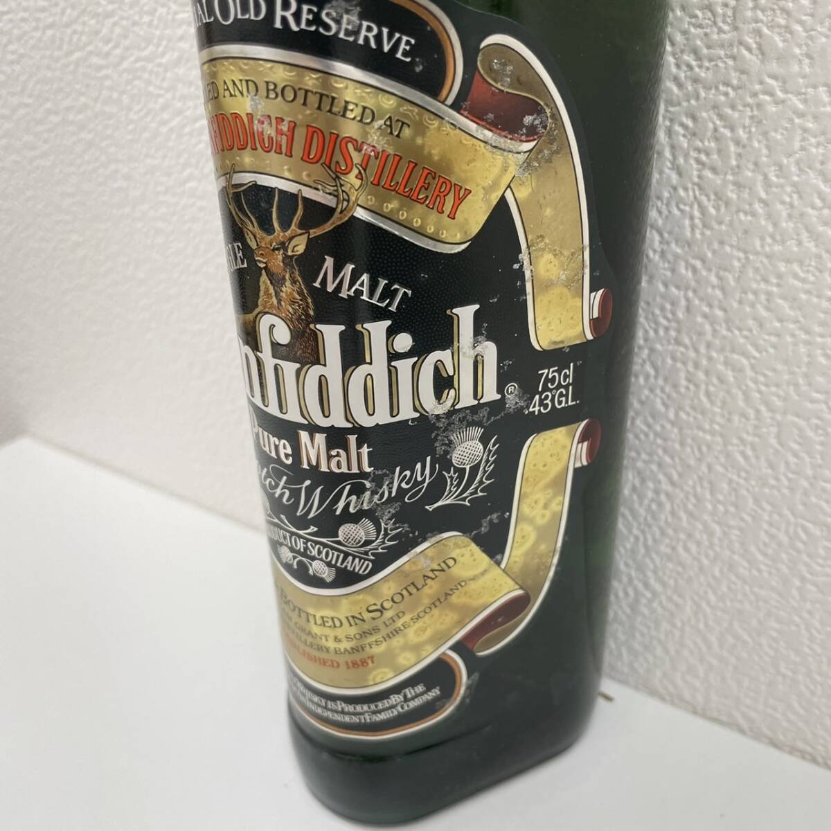 【HPF-4234】 1円～ 未開栓 Glenfiddich グレンフィディック PURE MALT ピュアモルト スコッチ ウイスキー 750ml 43％ 古酒 ケース付_画像7