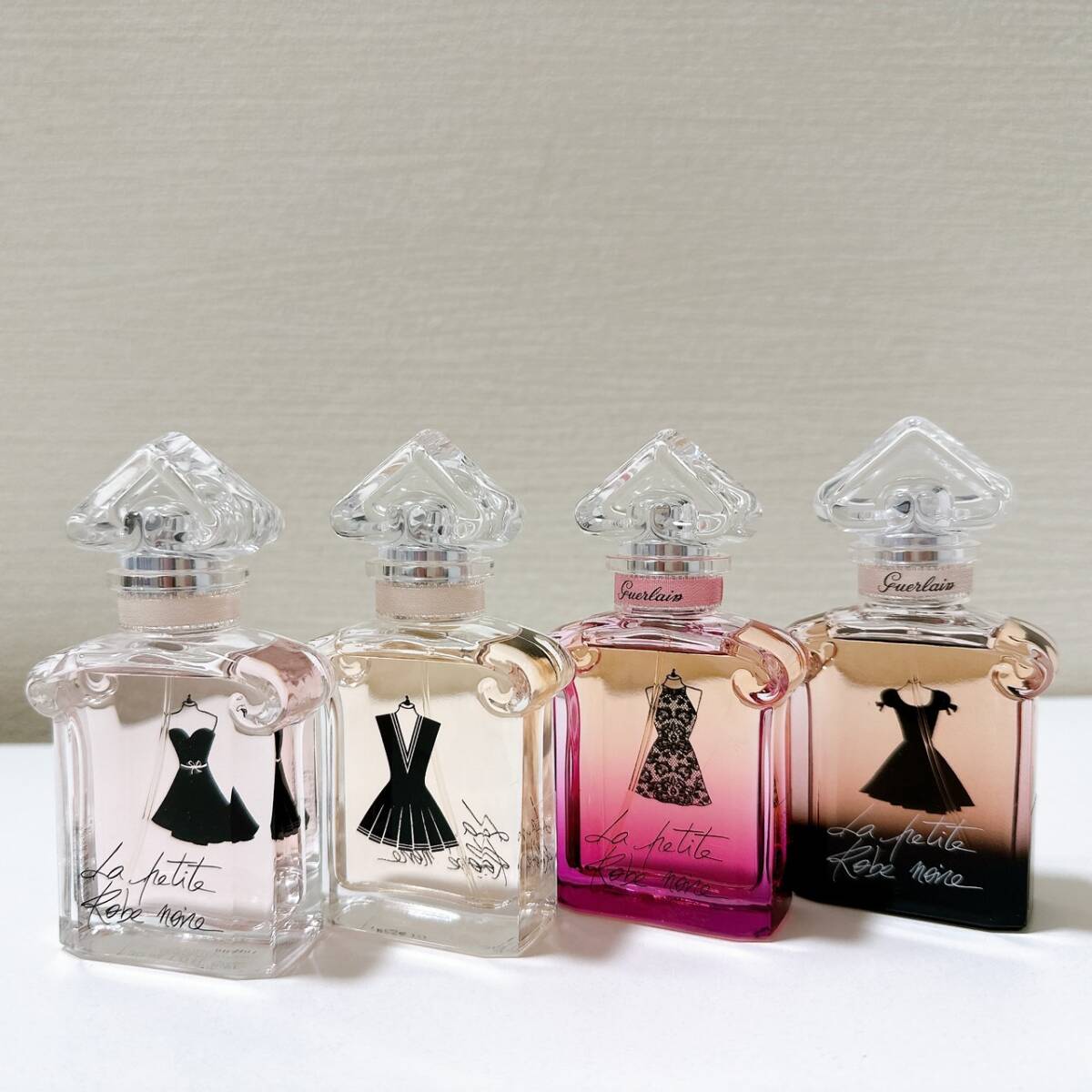 【TOA-5759】 1円～ GUERLAIN ゲラン La petite Robe ラ プティット ローブ 30ml 4点セット オーデトワレ ブランド香水 残量約9割 保管品_画像1