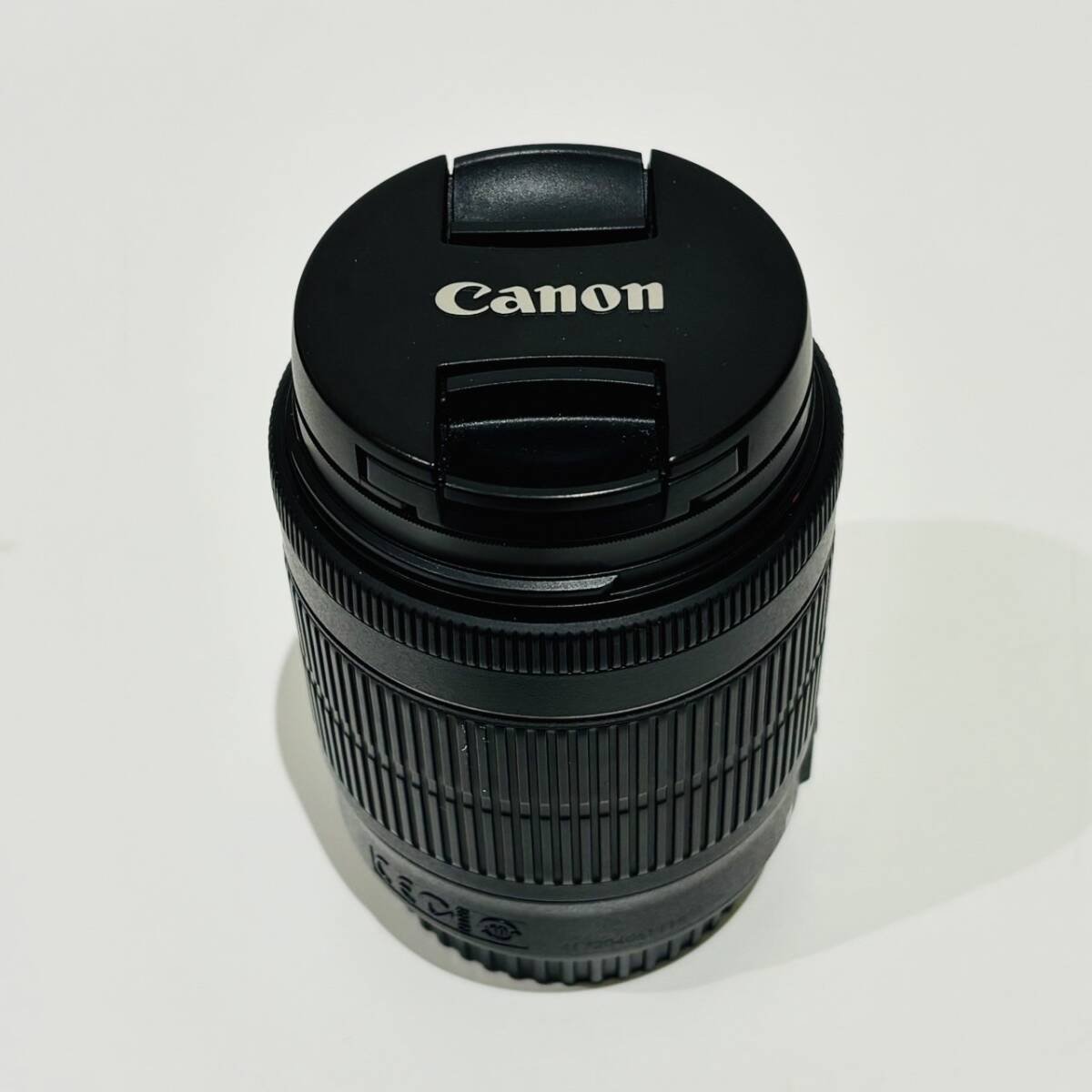 【AMT-11229】Canon キャノン DOUBLE ZOOM KIT EOS Kiss X7 デジタル 一眼レフ カメラEF-S18-55mm EF-S55-250mm 付属品有 通電確認済_画像9