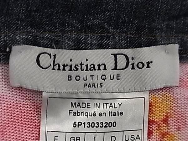 1円 ■美品■ ChristianDior ディオール レーヨン×コットン フラワー 花柄 スカート ボトムス サイズ34 洋服 レディース ピンク系 AW4832_画像5