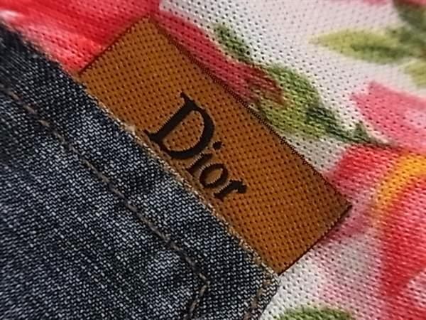 1円 ■美品■ ChristianDior ディオール レーヨン×コットン フラワー 花柄 スカート ボトムス サイズ34 洋服 レディース ピンク系 AW4832_画像4