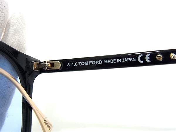 1円 ■極美品■ TOM FORD トムフォード TF5484 001 48□20 145 サングラス メガネ 眼鏡 ブラック系✕ゴールド系 AW6019の画像5