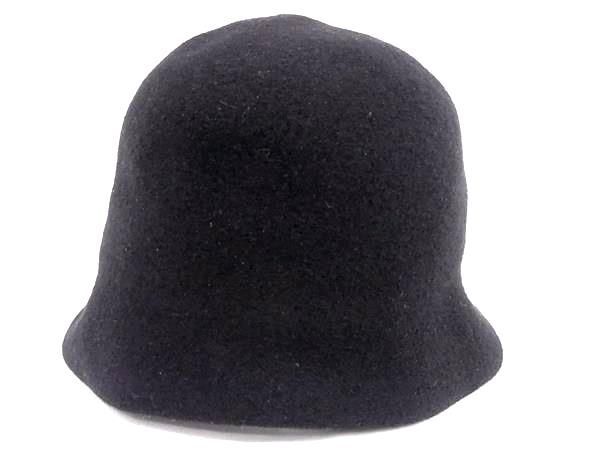 1円 ■新品■未使用■ Vivienne Westwood ヴィヴィアン オーブ ウール100％ バスククロッシェ バケットハット 帽子 ブラック系 AW6899_画像2