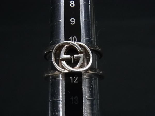 1円 GUCCI グッチ インターロッキングG SV925 リング 指輪 アクセサリー 表記サイズ 11 (約10号) レディース シルバー系 AW6027の画像3
