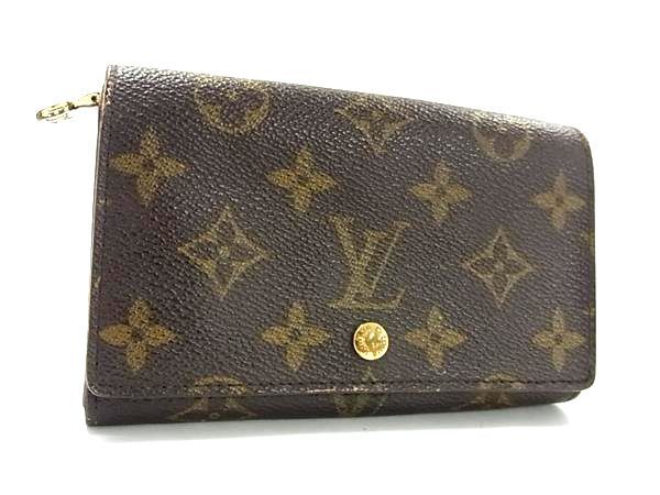 1円 LOUIS VUITTON ルイヴィトン M61730 モノグラム ポルトモネ ビエトレゾール 二つ折り 財布 ウォレット メンズ ブラウン系 AW6492_画像1