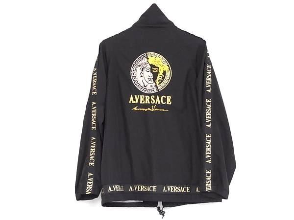 1円 ■美品■ ATELIER VERSACE アトリエ ヴェルサーチ メデューサ セットアップ ジャージ ジャケット ズボン サイズM ブラック系 BJ2365_画像3