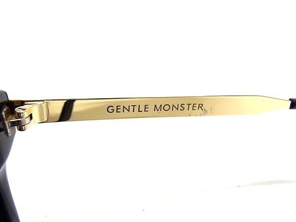 1円 ■美品■ Gentle Monster ジェントルモンスター ABSENTE 54□21 150 サングラス メガネ 眼鏡 レディース メンズ ブラック系 FA4264の画像4